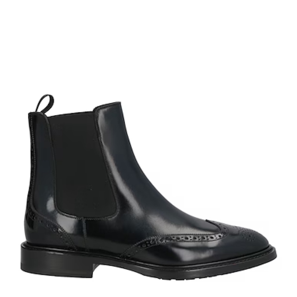 Uterqüe - Massimo Dutti Brogue Leather Chelsea Boots